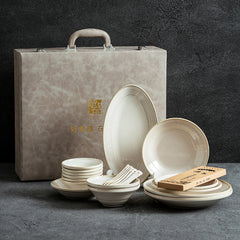 Modern Minimalist Ceramic Dinnerware Set (Japanese Style)