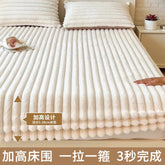 Winter Thick Faux Rabbit Fur Fitted Sheet