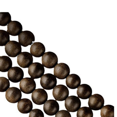 Sinking-Grade Vietnam Qi Nan Agarwood 108-Bead Multi-Wrap Bracelet