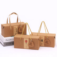 Set of 10 Chinese Style Handheld Gift Boxes for Flower Tea & Pastries