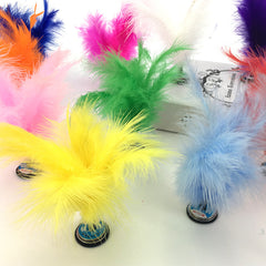 Colorful Turkey Feather Shuttlecock Mini Kick Toy