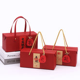 Set of 10 Chinese Style Handheld Gift Boxes for Flower Tea & Pastries