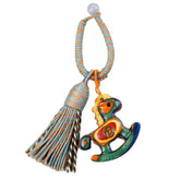 Hand-woven couple bag charm