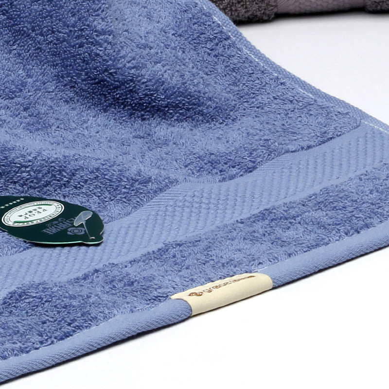Extra-large, thickened, highly absorbent pure cotton bath and face towel