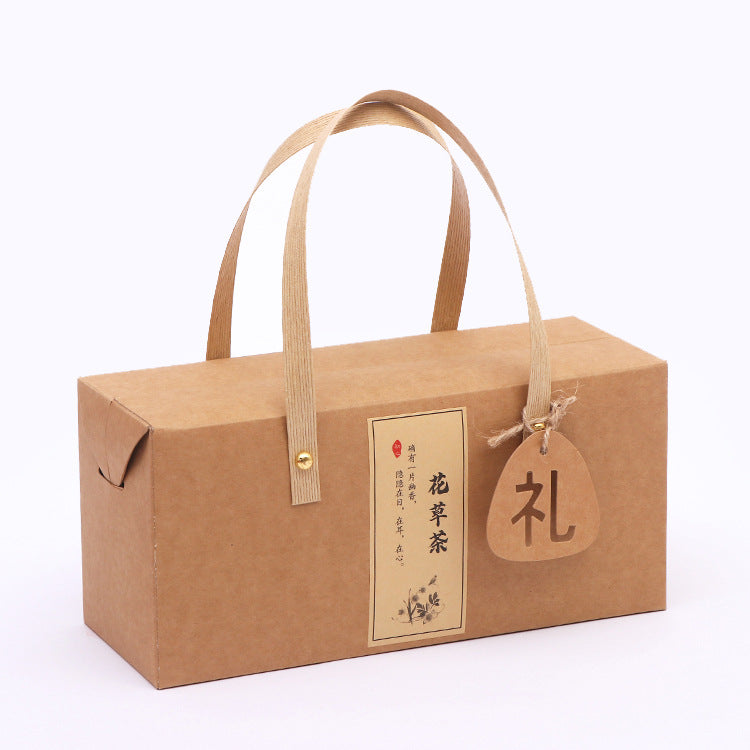 Set of 10 Chinese Style Handheld Gift Boxes for Flower Tea & Pastries
