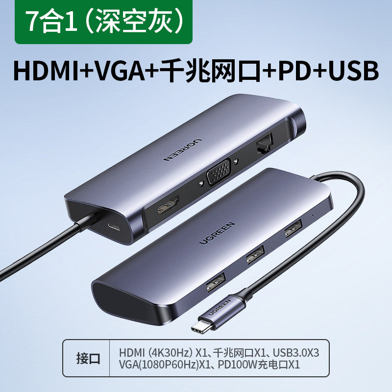 UGREEN Type-C Multi-Function Hub with HDMI & Ethernet