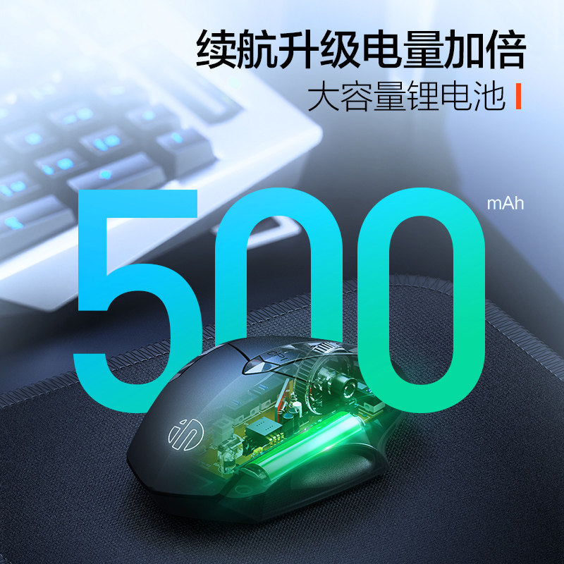 Inphic F1S Wireless Mouse – Bluetooth Tri-Mode Rechargeable Silent Mouse (PM6)