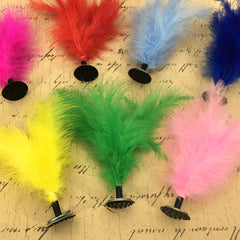 Colorful Turkey Feather Shuttlecock Mini Kick Toy
