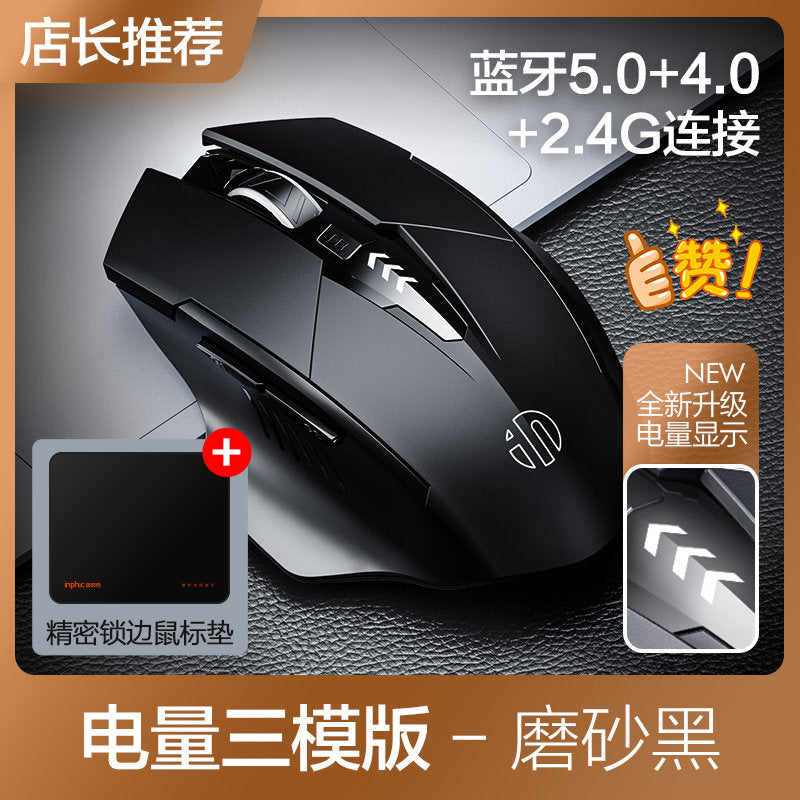 Inphic F1S Wireless Mouse – Bluetooth Tri-Mode Rechargeable Silent Mouse (PM6)