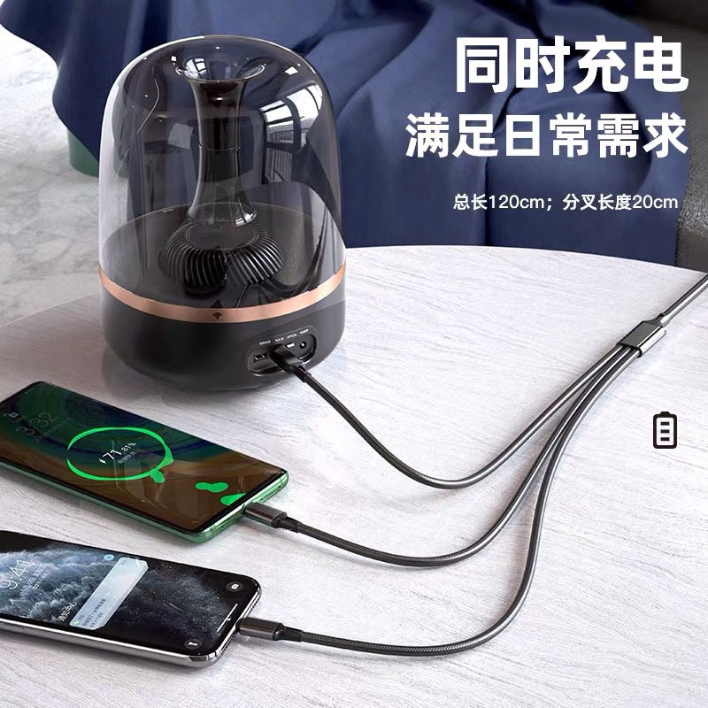 Nylon Braided 3-in-1 Fast Charging Cable (3A)