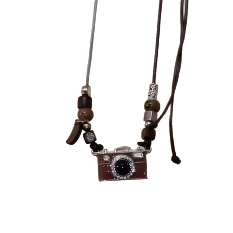 Vintage Brown Film Camera Pendant Necklace (Autumn/Winter)
