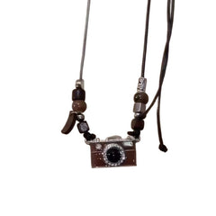 Vintage Brown Film Camera Pendant Necklace (Autumn/Winter)
