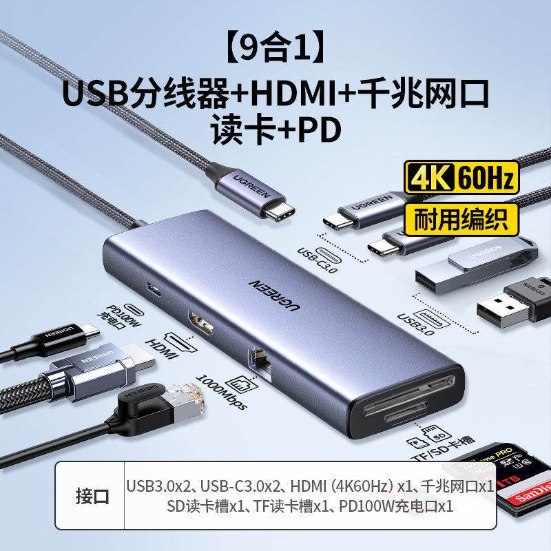 UGREEN Type-C Multi-Function Hub with HDMI & Ethernet