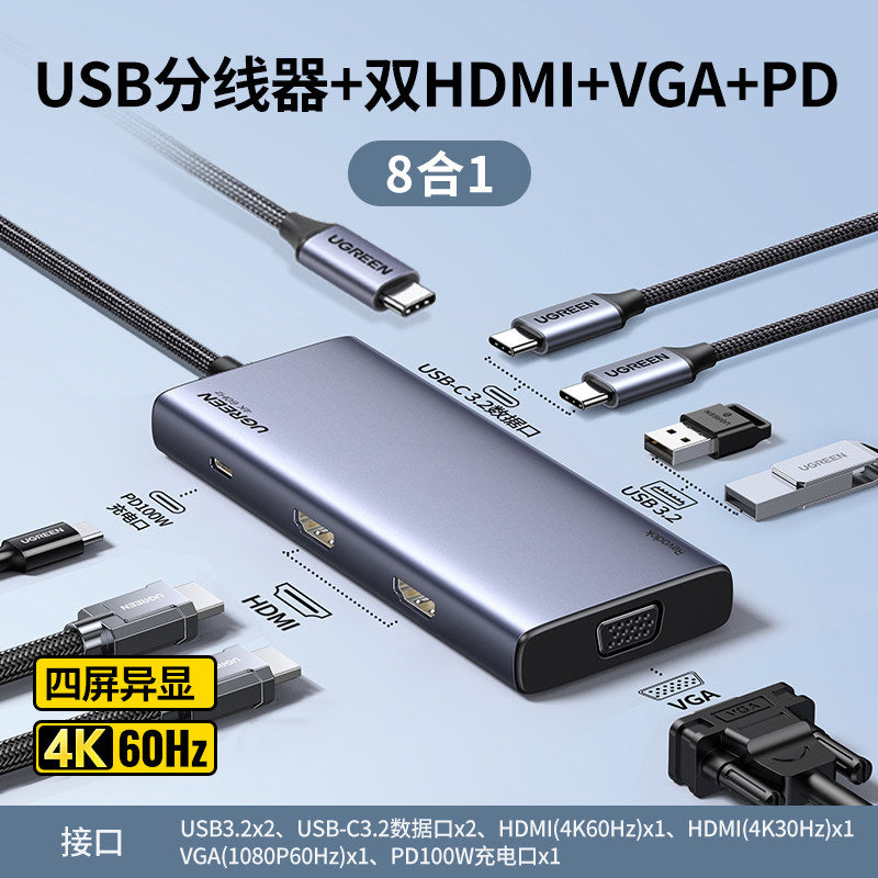 UGREEN Type-C Multi-Function Hub with HDMI & Ethernet