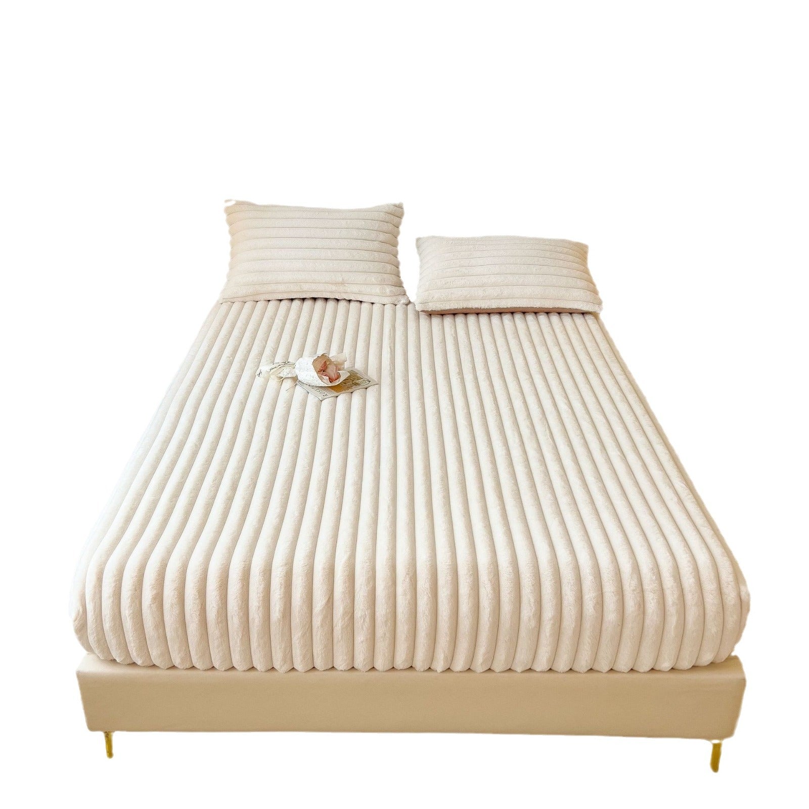 Winter Thick Faux Rabbit Fur Fitted Sheet