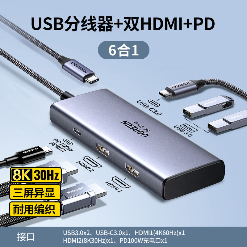 UGREEN Type-C Multi-Function Hub with HDMI & Ethernet