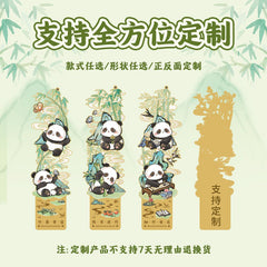 Panda-Themed Chinese Style Metal Bookmark with Tassel