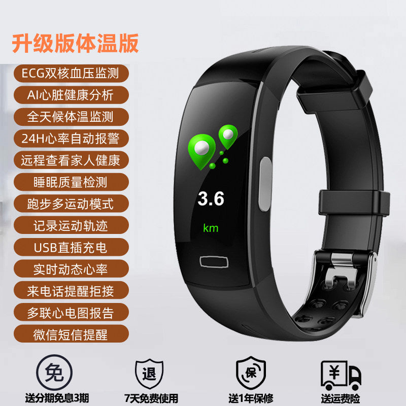 Smart Fitness Band with Blood Pressure, Heart Rate & SpO₂ Monitoring