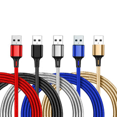 Nylon Braided 3-in-1 Fast Charging Cable (3A)