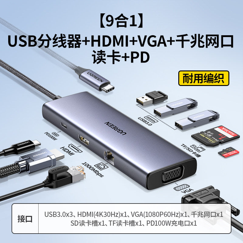 UGREEN Type-C Multi-Function Hub with HDMI & Ethernet