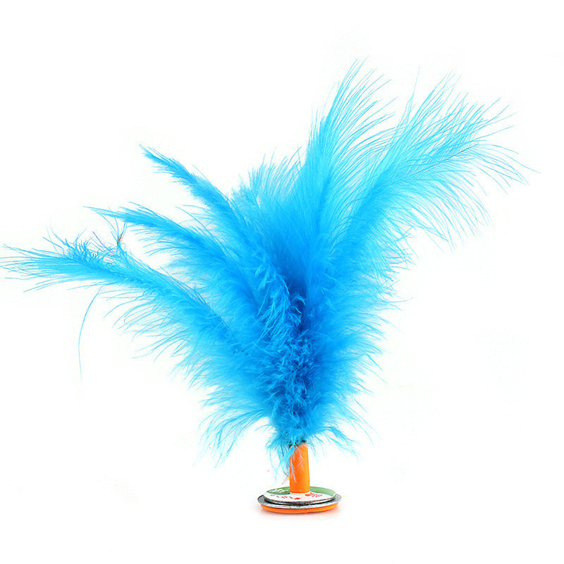 Colorful Turkey Feather Shuttlecock Mini Kick Toy