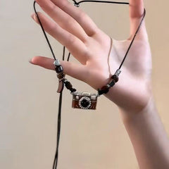Vintage Brown Film Camera Pendant Necklace (Autumn/Winter)