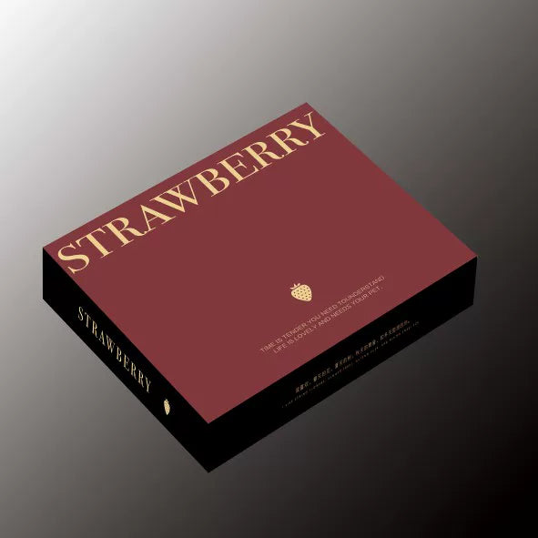 批发草莓包装  酒红色 丹东九九高档草莓礼盒 厂家直销  量大从优