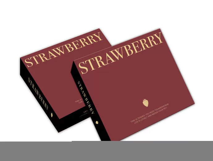 批发草莓包装  酒红色 丹东九九高档草莓礼盒 厂家直销  量大从优