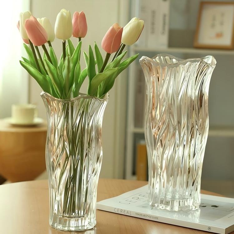 Glass Flower Vase for Living Room Decoration