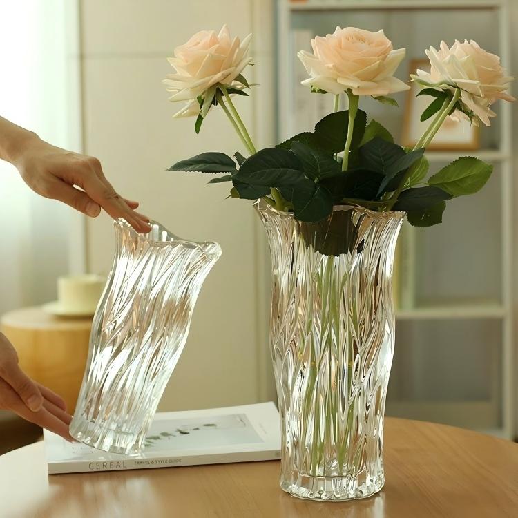 Glass Flower Vase for Living Room Decoration
