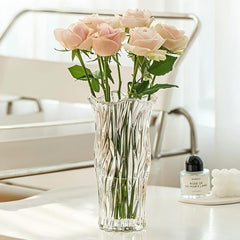 Glass Flower Vase for Living Room Decoration